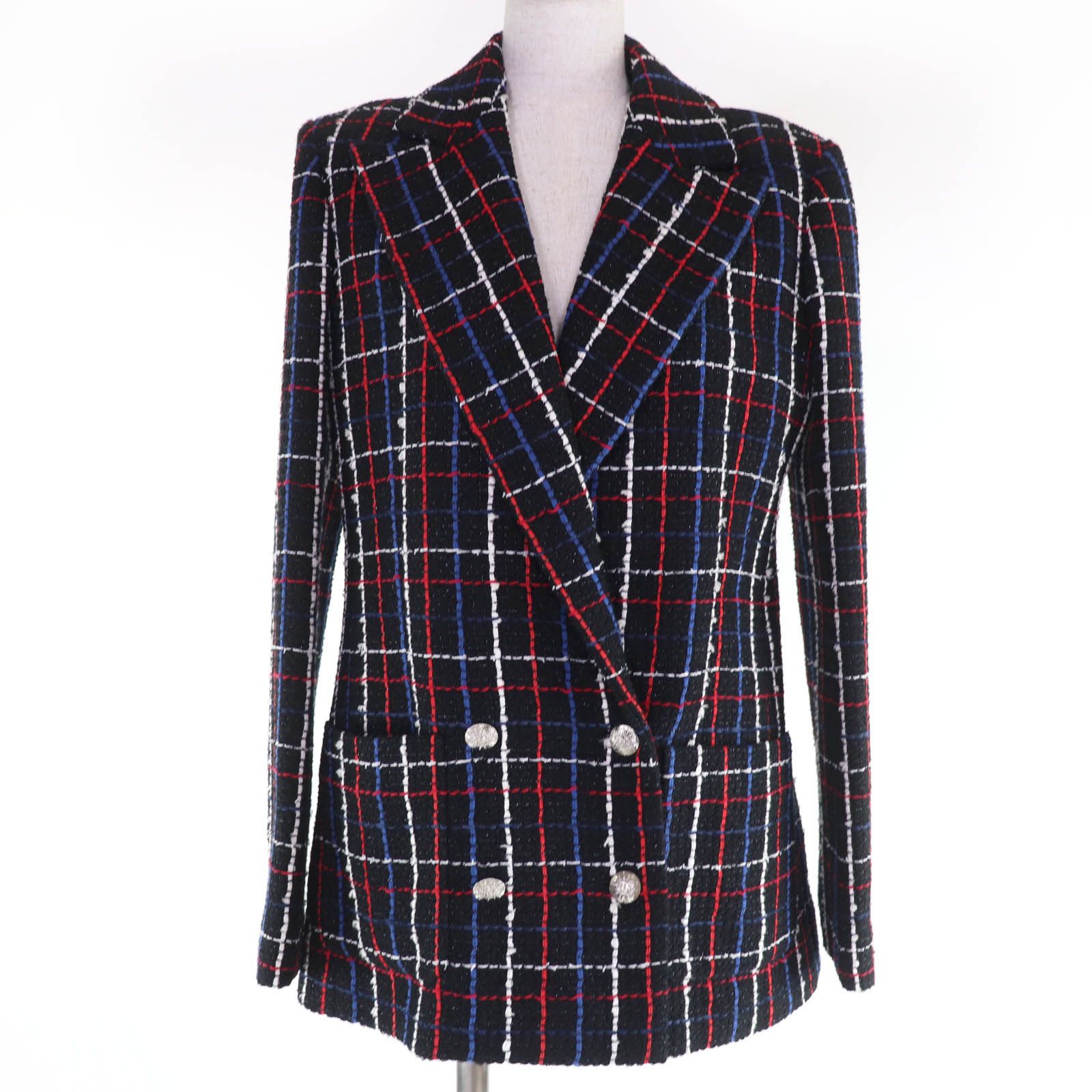 Chanel Chanel Chanel Cotton Blend Tweed Jacket Textile Outerwear P77209V68829 DUTY FREE for USA Size ONE SIZE - 1 Thumbnail