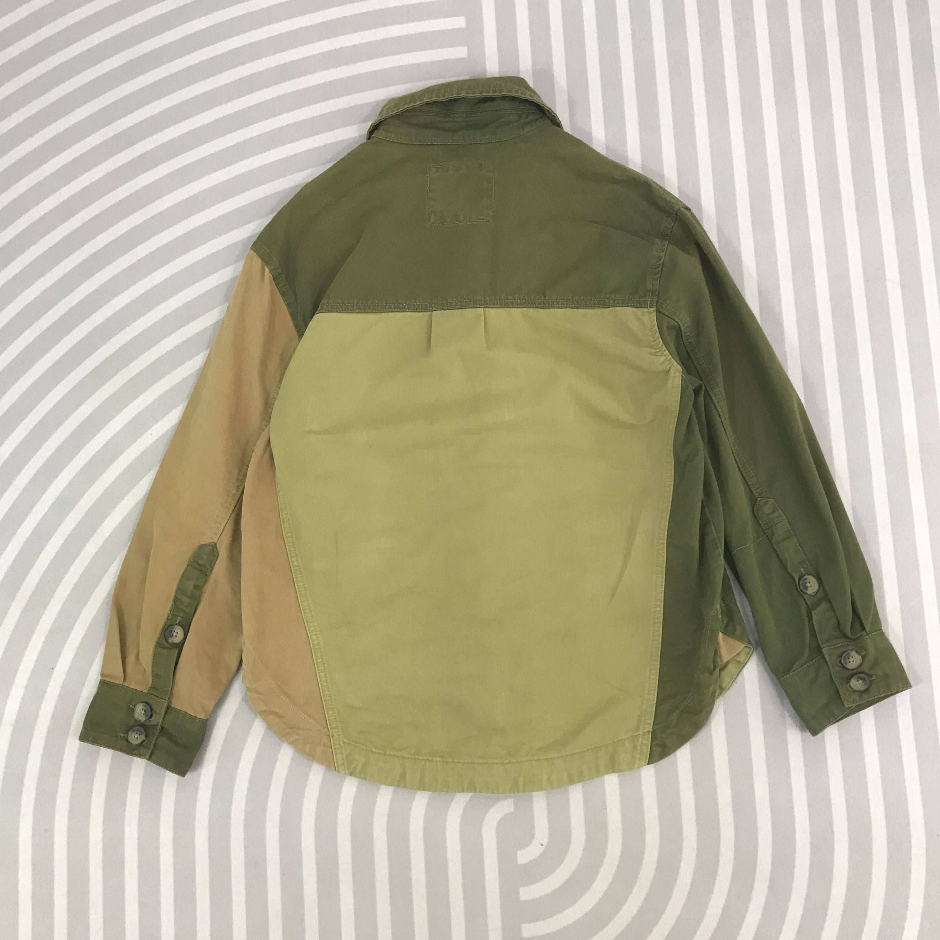 Japanese Brand × Vintage Vintage Bershka Japan design style Patchwork button Jacket Size US L / EU 52-54 / 3 - 3 Thumbnail