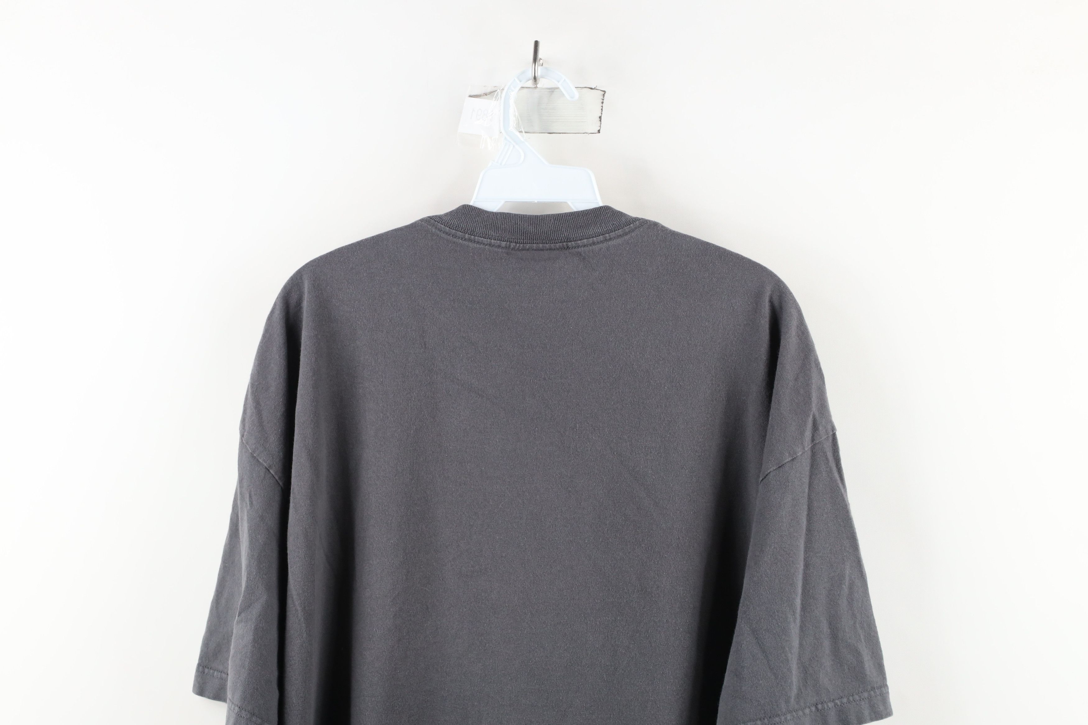 Vintage Vintage 90s Streetwear Blank Heavyweight Cotton T-Shirt Gray Size US XXL / EU 58 / 5 - 8 Thumbnail