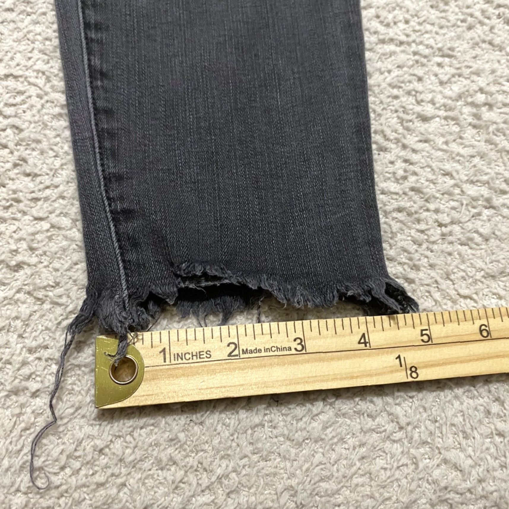 Madewell Madewell Jeans Womens Gray Denim High Rise Skinny 30 Medium Wash Button 5-Pocket Regular Rise Modern American 90s Women Size 24" / US 00 / IT 34 - 2 Thumbnail