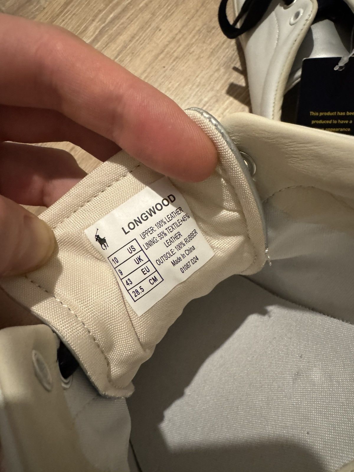 Polo Ralph Lauren Polo Ralph Lauren White Leather Trainers Size 43 27,5 cm Size US 10 / EU 43 - 10 Thumbnail