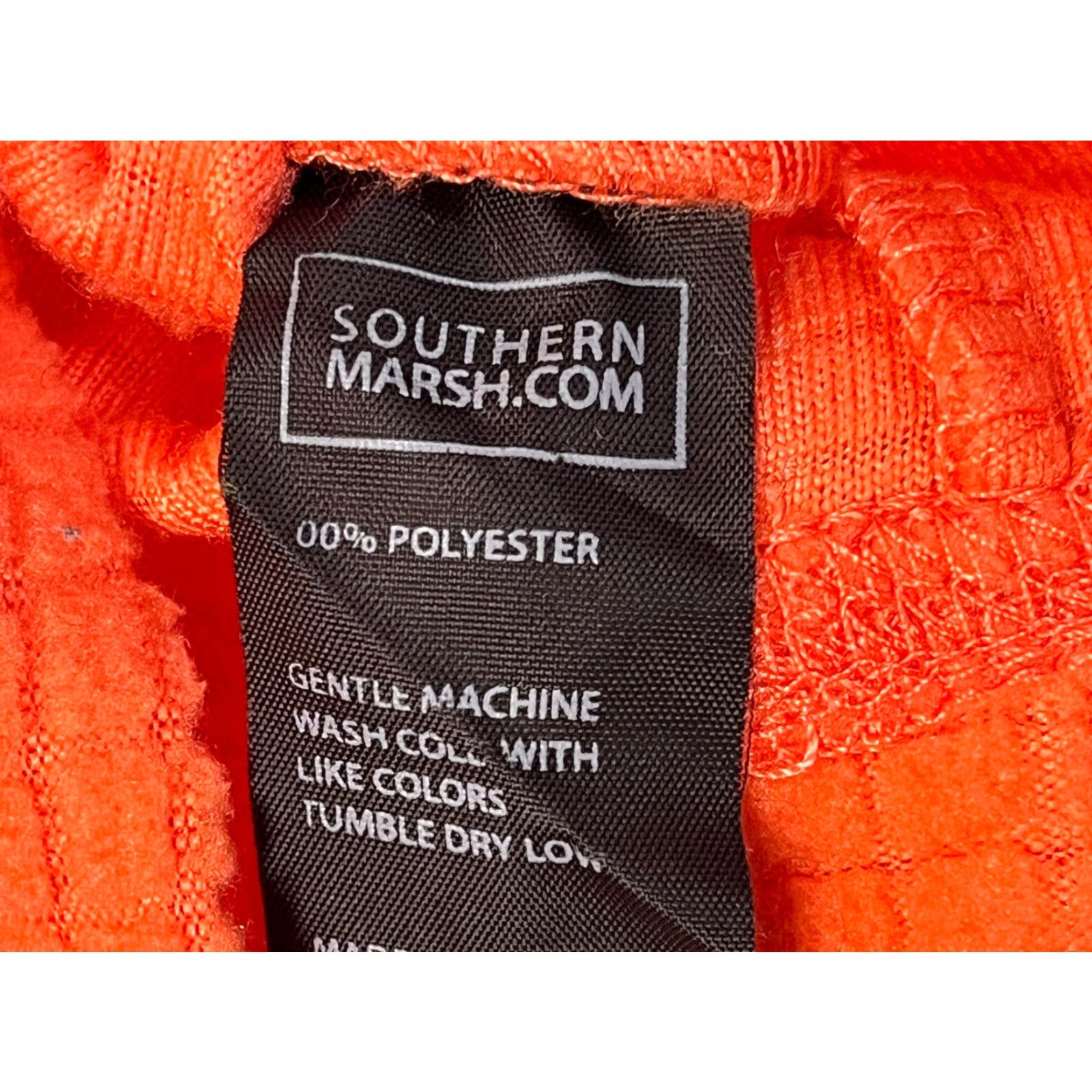 Vintage Southern Marsh Jacket Mens Sz S Fleece Fieldtec 1/4 Zip Orange Coral Preppy Pullover Size US S / EU 44-46 / 1 - 5 Thumbnail
