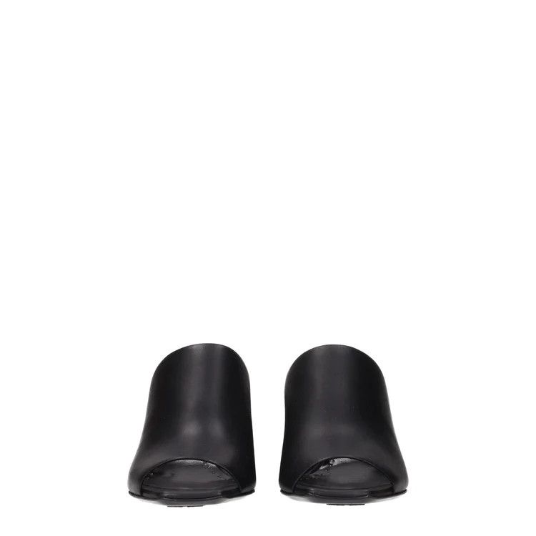 Max Mara ob1o1e1124 Leather Sandals in Black Size US 6 / IT 36 - 3 Thumbnail