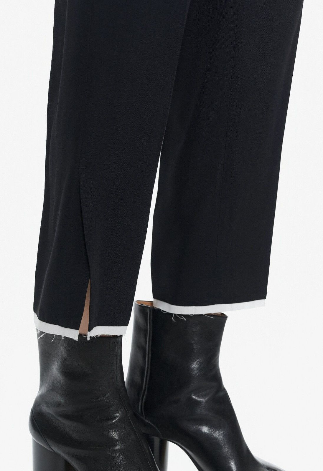 Ann Demeulemeester Last Ann Demeulemeester Viscose & Wool Blend Black Pants Size 25" / US 0 / IT 36 - 3 Thumbnail