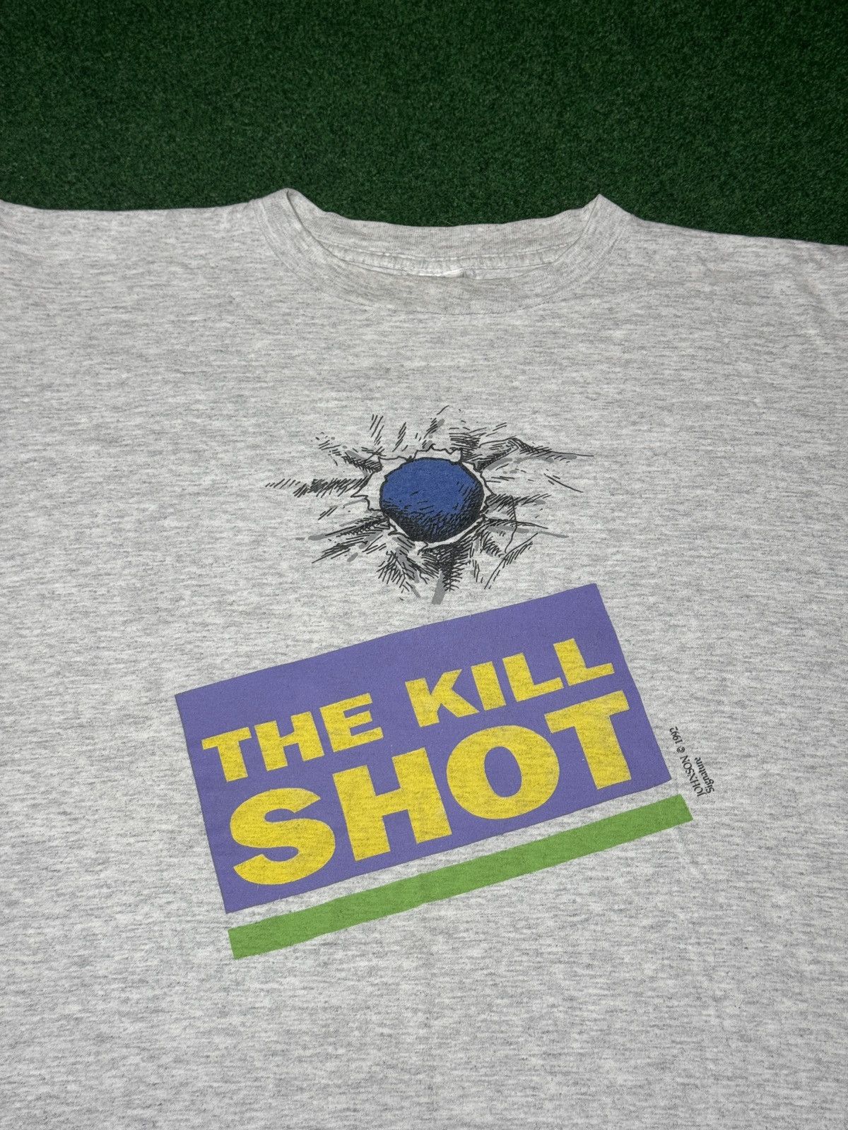 Vintage Vtg 90s The Kill Shot Bullet Hole Gunshot Grunge T Shirt Size US L / EU 52-54 / 3 - 2 Thumbnail