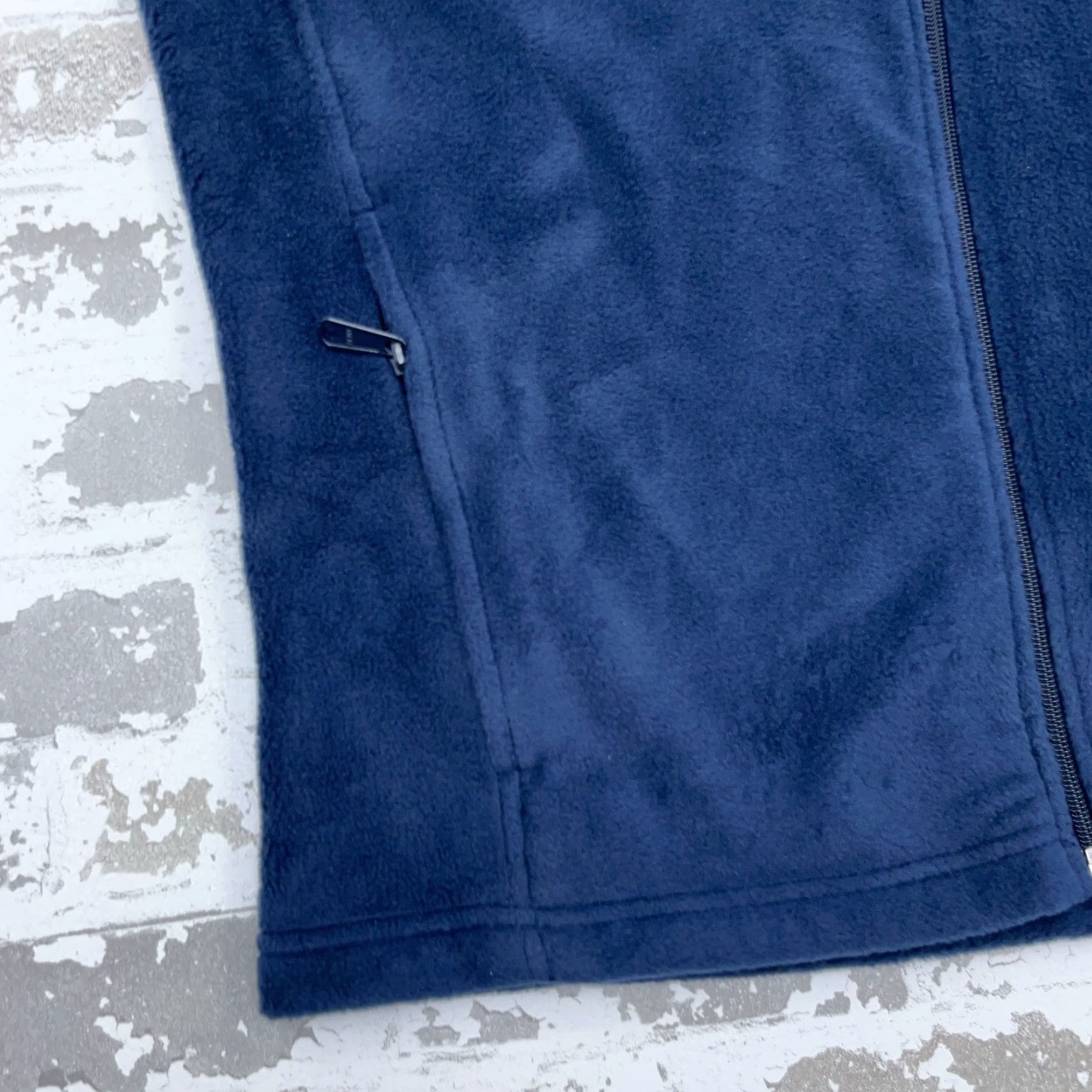 Vintage Columbia Vest Men Medium Blue Fleece Full Zip Jacket Benton Springs Navy Size US M / EU 48-50 / 2 - 3 Thumbnail