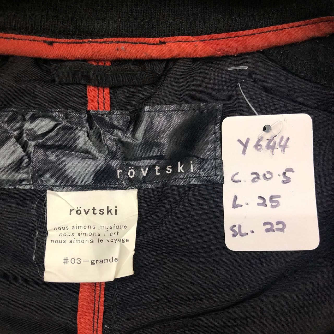Designer Y644 ROVTSKI BOMBERS JACKETS Size US M / EU 48-50 / 2 - 6 Thumbnail