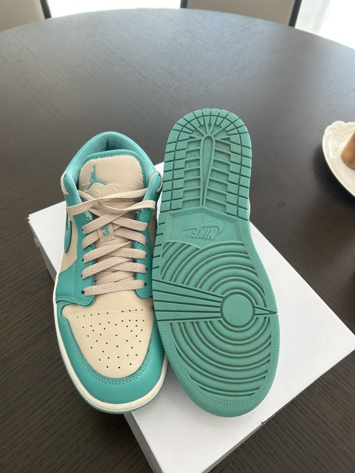 Jordan Brand × Nike JORDAN 1 LOW TROPICAL TEAL Size US 8.5 / EU 41-42 - 4 Thumbnail