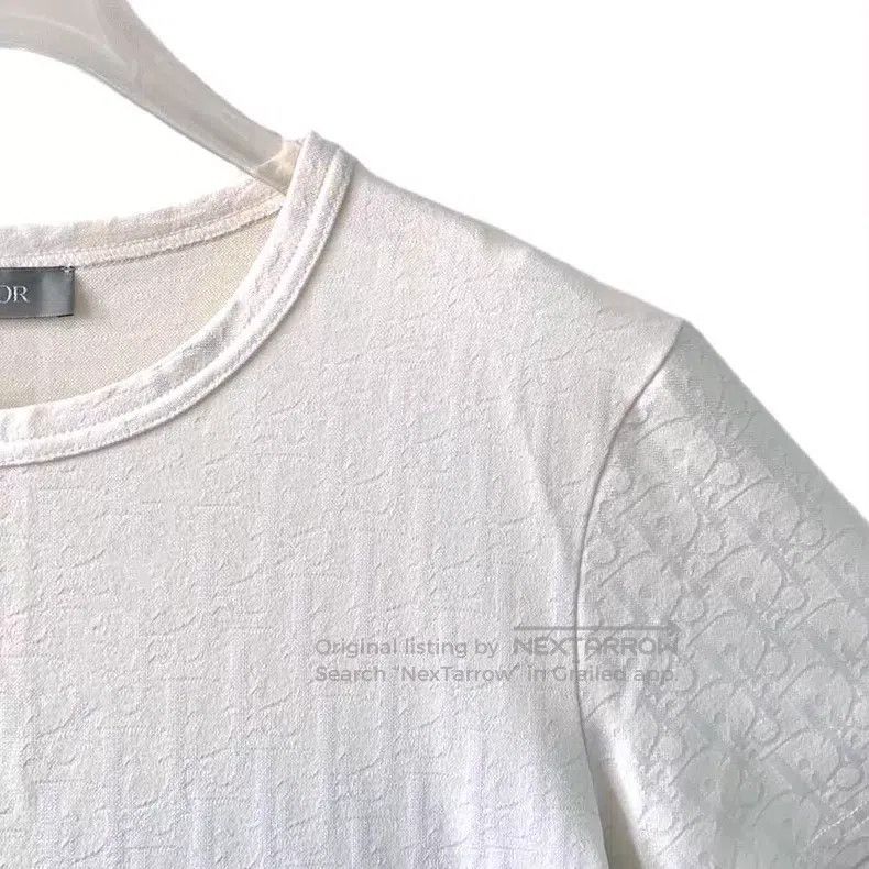 Dior Dior White logo dark pattern jacquart full print round-nec Size US S / EU 44-46 / 1 - 3 Thumbnail