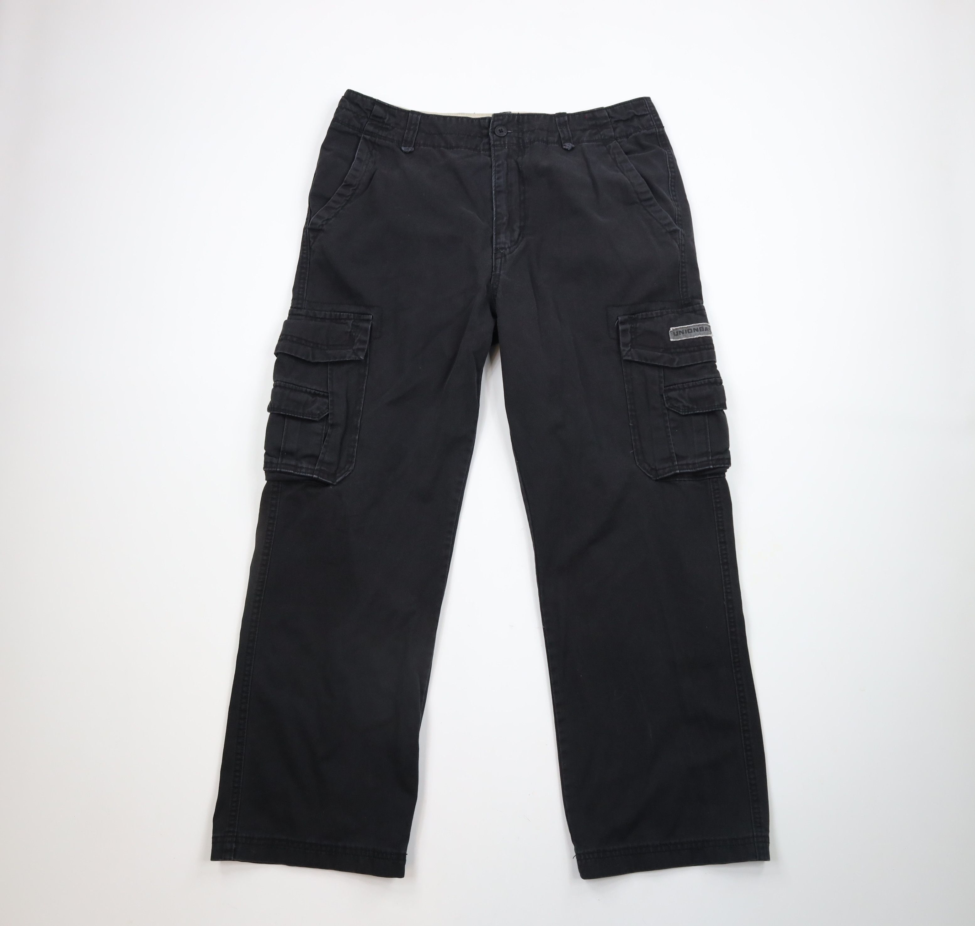 Vintage Vintage 90s Streetwear Baggy Fit Wide Leg Cargo Pants Black Size US 36 / EU 52 - 1 Thumbnail