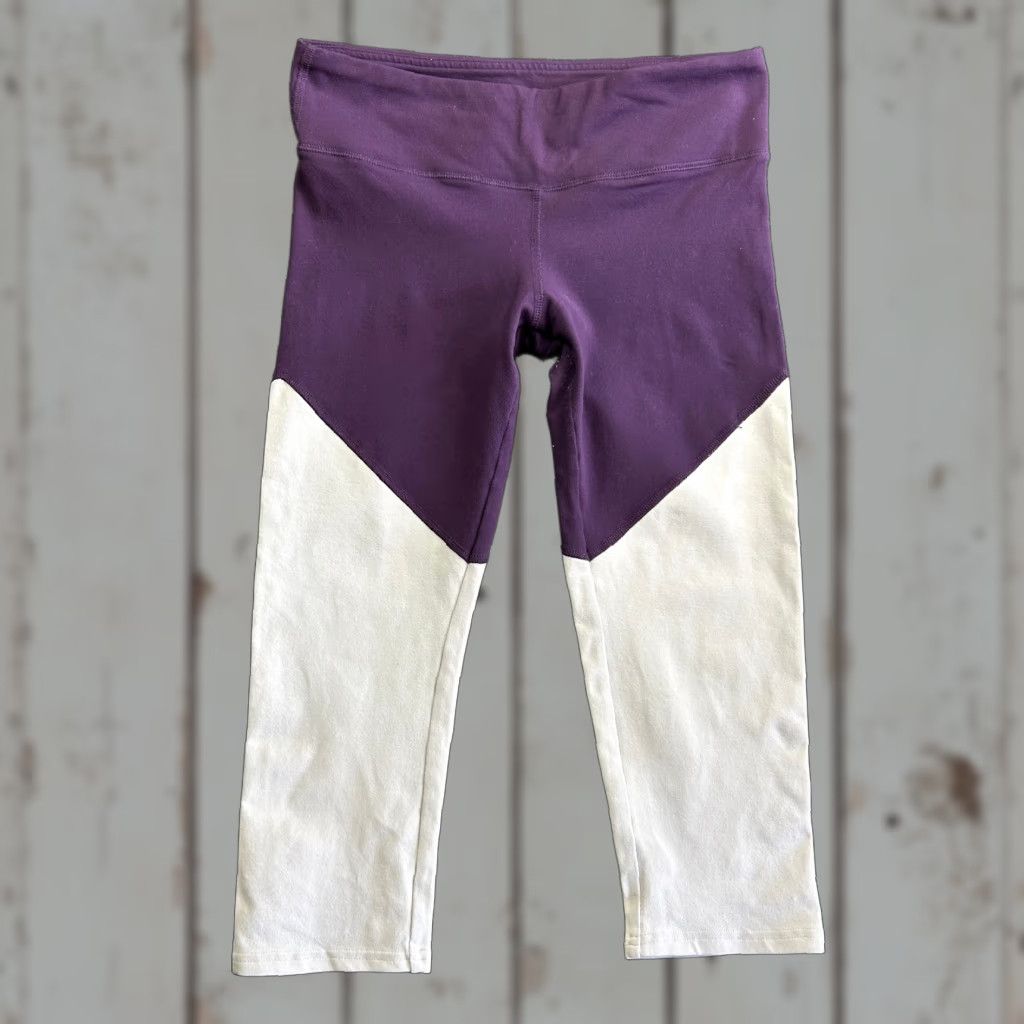 Alo ALO Yoga Leggings Capri Pants Purple Pink Colorblock M Athleisure Pattern Colorful Women Size 32" / US 10 / IT 46 - 1 Thumbnail