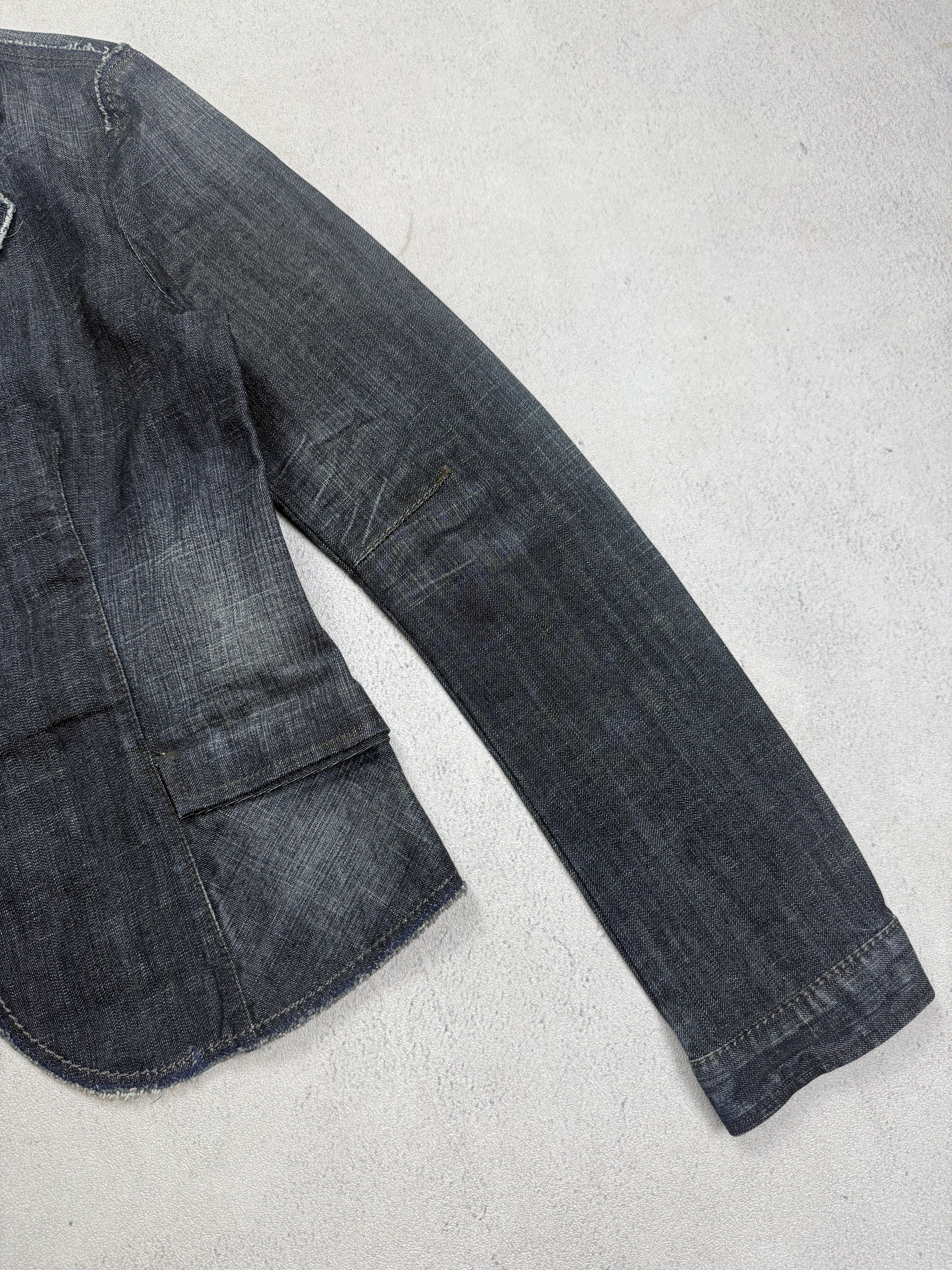 Marithe + Francois Girbaud Vintage Marithe Francois Girbaud Blazer Jeans Jacket Size L / US 10 / IT 46 - 8 Thumbnail