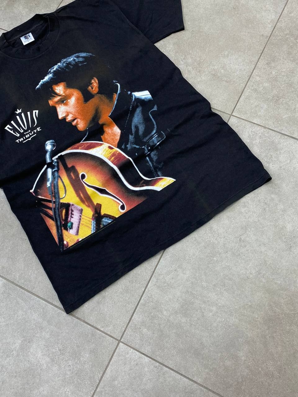 Band Tees Vintage Elvis The Tribute 1994 Single Stitch Promo T-Shirt Size US L / EU 52-54 / 3 - 6 Thumbnail