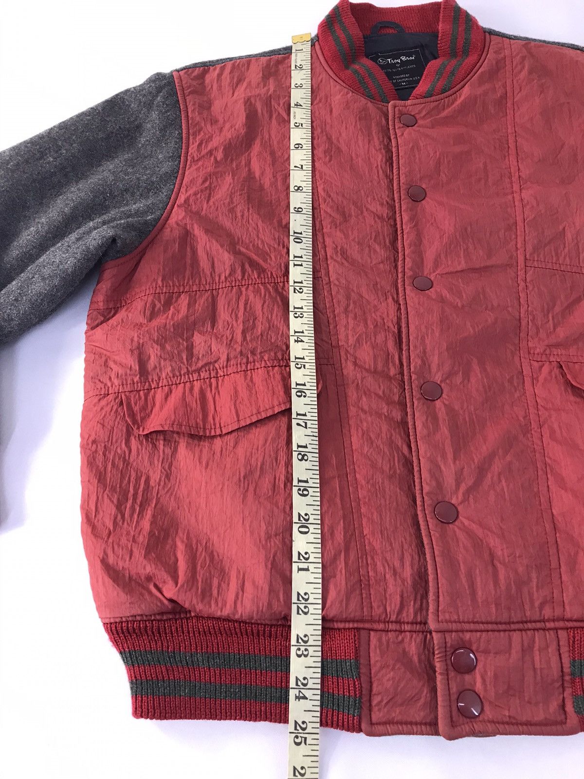 Japanese Brand Vtg Varsity Jacket Troy Bros Two Tones Colour Snap Button Size US M / EU 48-50 / 2 - 13 Thumbnail