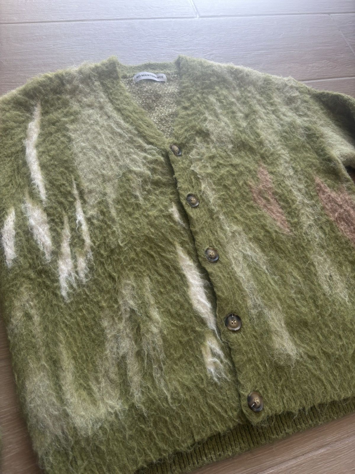 No Maintenance No Maintenance “Still” Shag Cardigan Earth Tone Size S Size US S / EU 44-46 / 1 - 2 Thumbnail