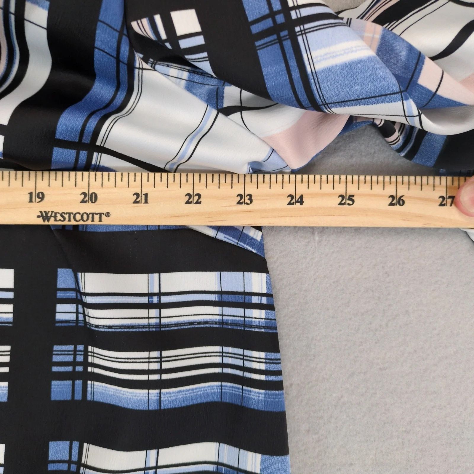 Other Eloquii Blue Plaid Boho Shift Dress Sz 16 Puff Sleeve Size XXL / US 16-18 / IT 52-54 - 5 Thumbnail