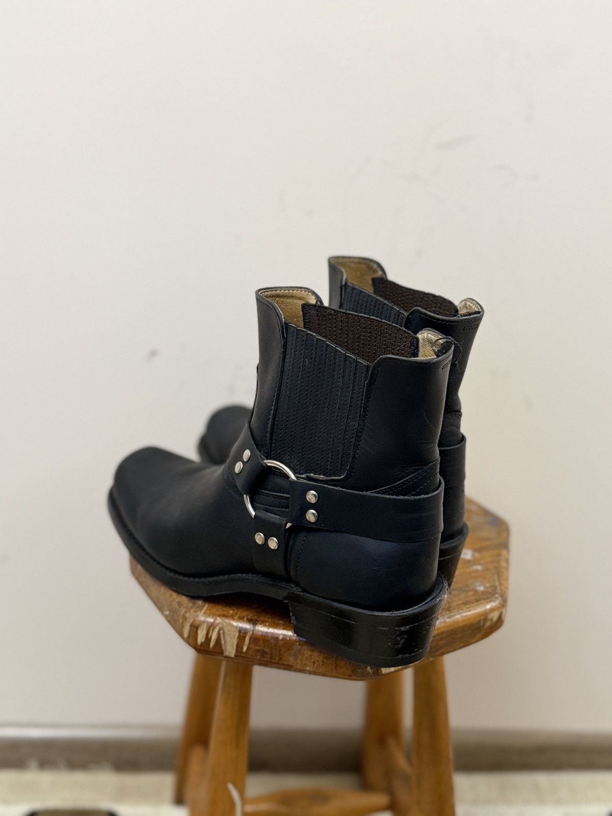 Vintage VTG Avant-Garde Cowboy Western Leather Hype Ankle Zip Boots Size US 10 / EU 43 - 12 Thumbnail