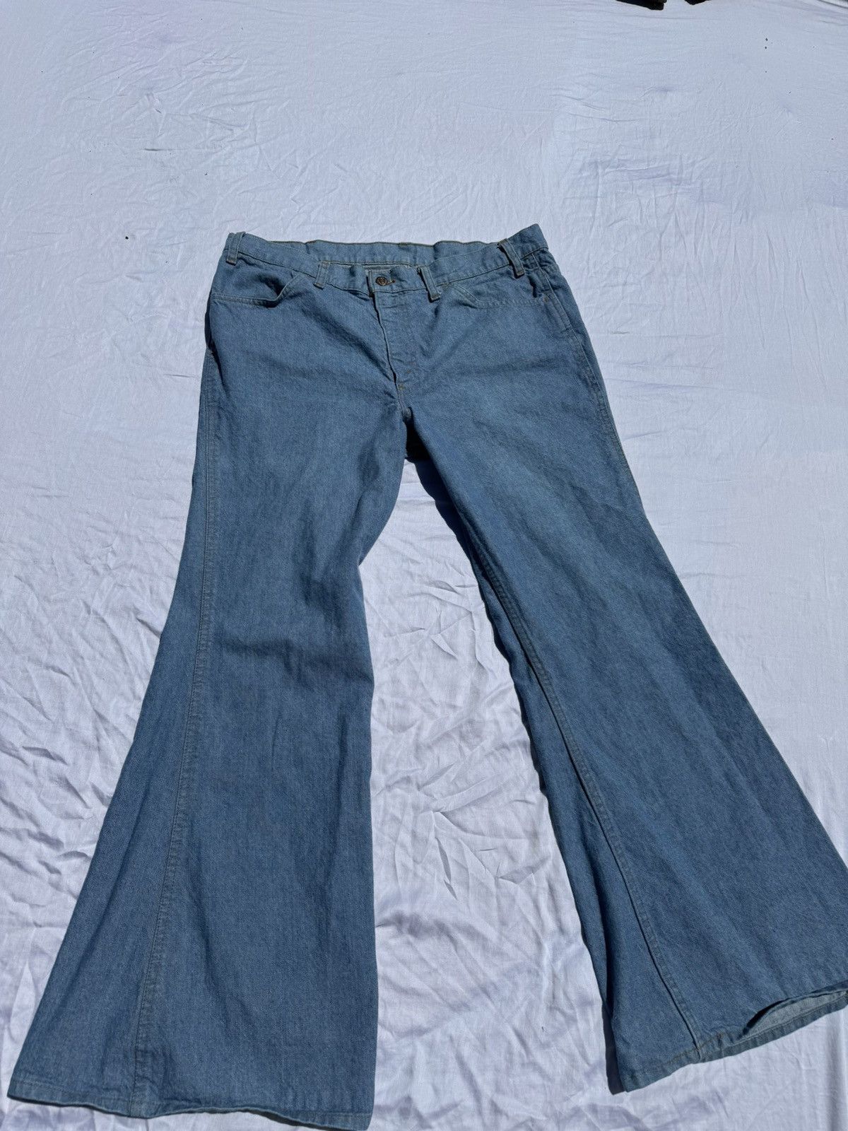 image of Levis x Levis Vintage Clothing Vintage Levi’S 687 Bell Bottoms Orange Tab in Blue, Men's (Size 38)