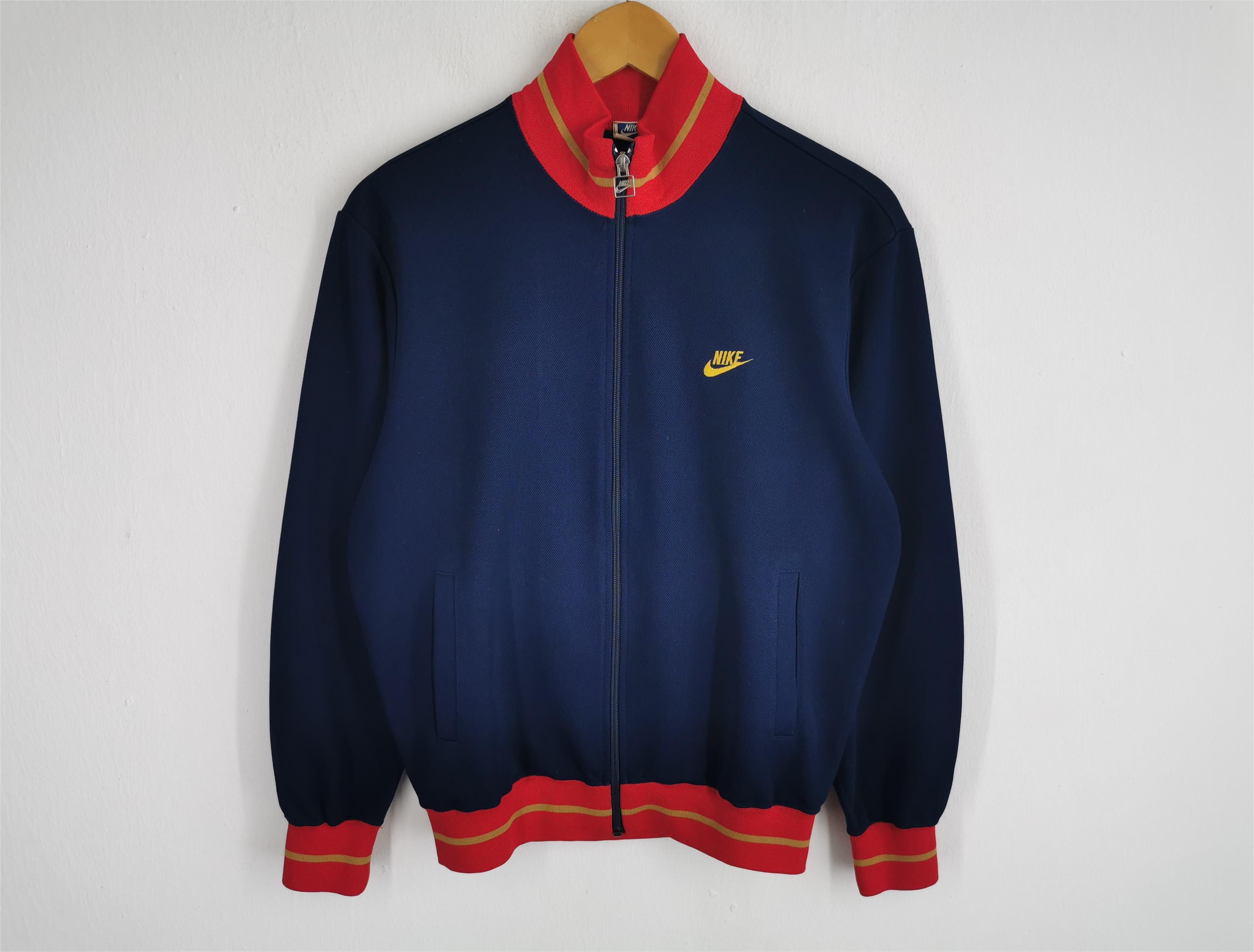 Nike Vintage 90's Nike Swoosh Blue Tag Track Top Made In Japan Size US M / EU 48-50 / 2 - 1 Thumbnail