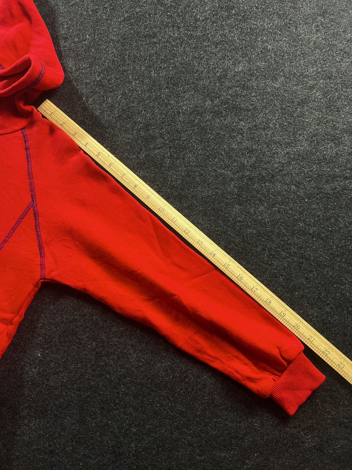 Courreges Courreges Red Hoodie Good Condition Size US S / EU 44-46 / 1 - 6 Thumbnail