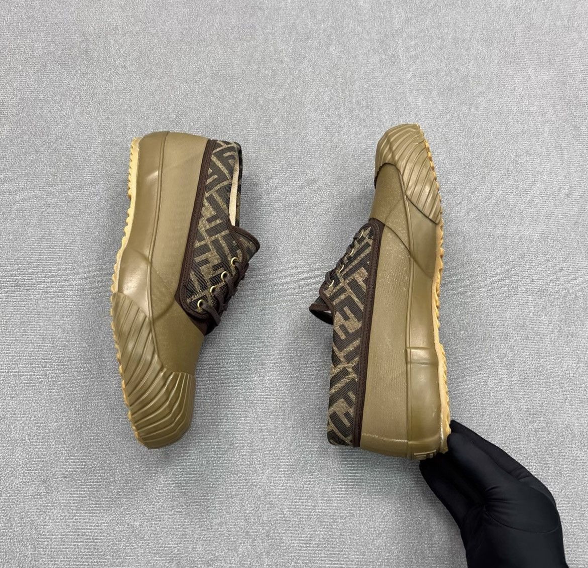 Fendi Fendi x Moonstar Collaboration Monogram Rubber Shoes Size US 10 / EU 43 - 5 Thumbnail