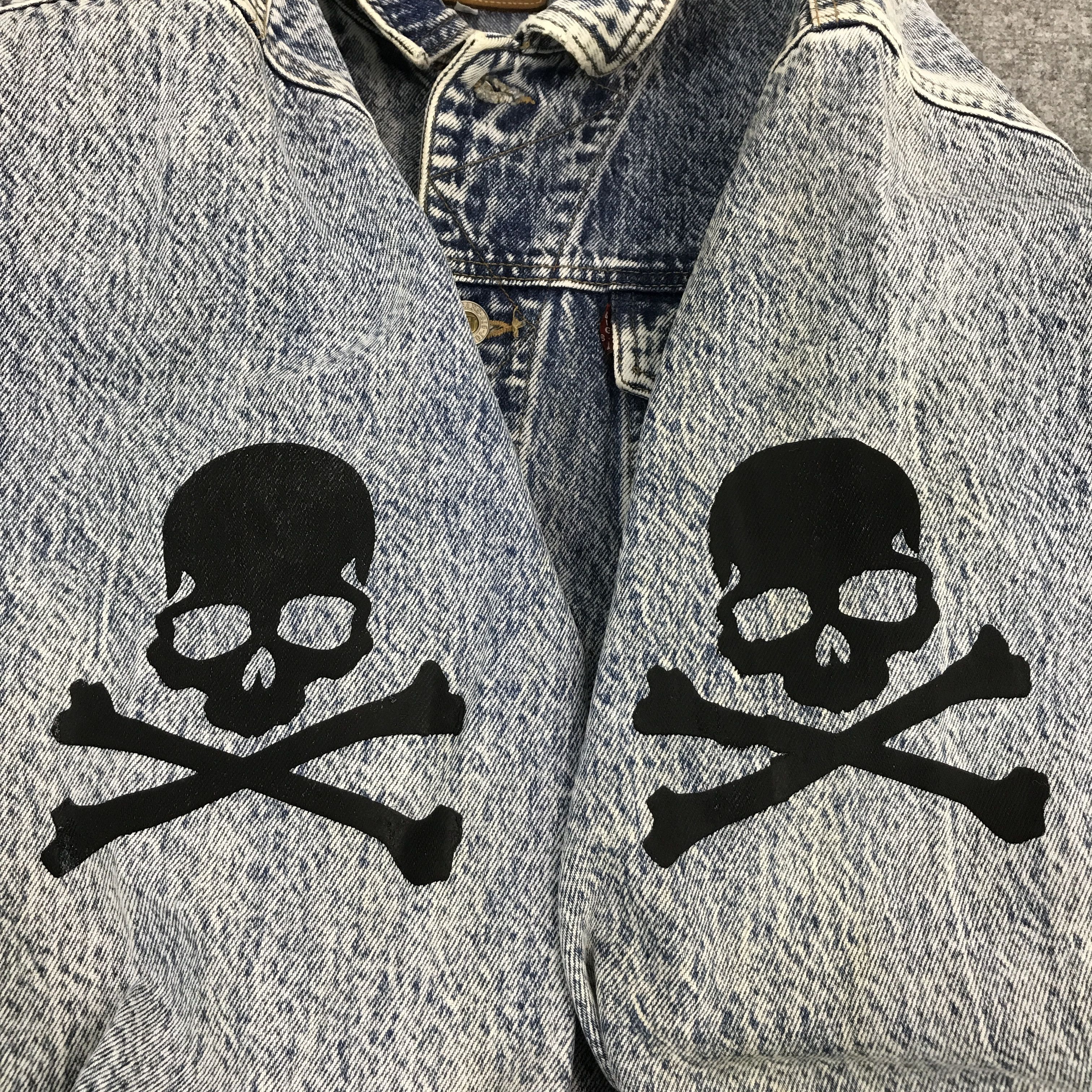 Big John × Vintage BIG JOHN DENIM BUTTON ART SKULL JACKET Size US L / EU 52-54 / 3 - 9 Thumbnail
