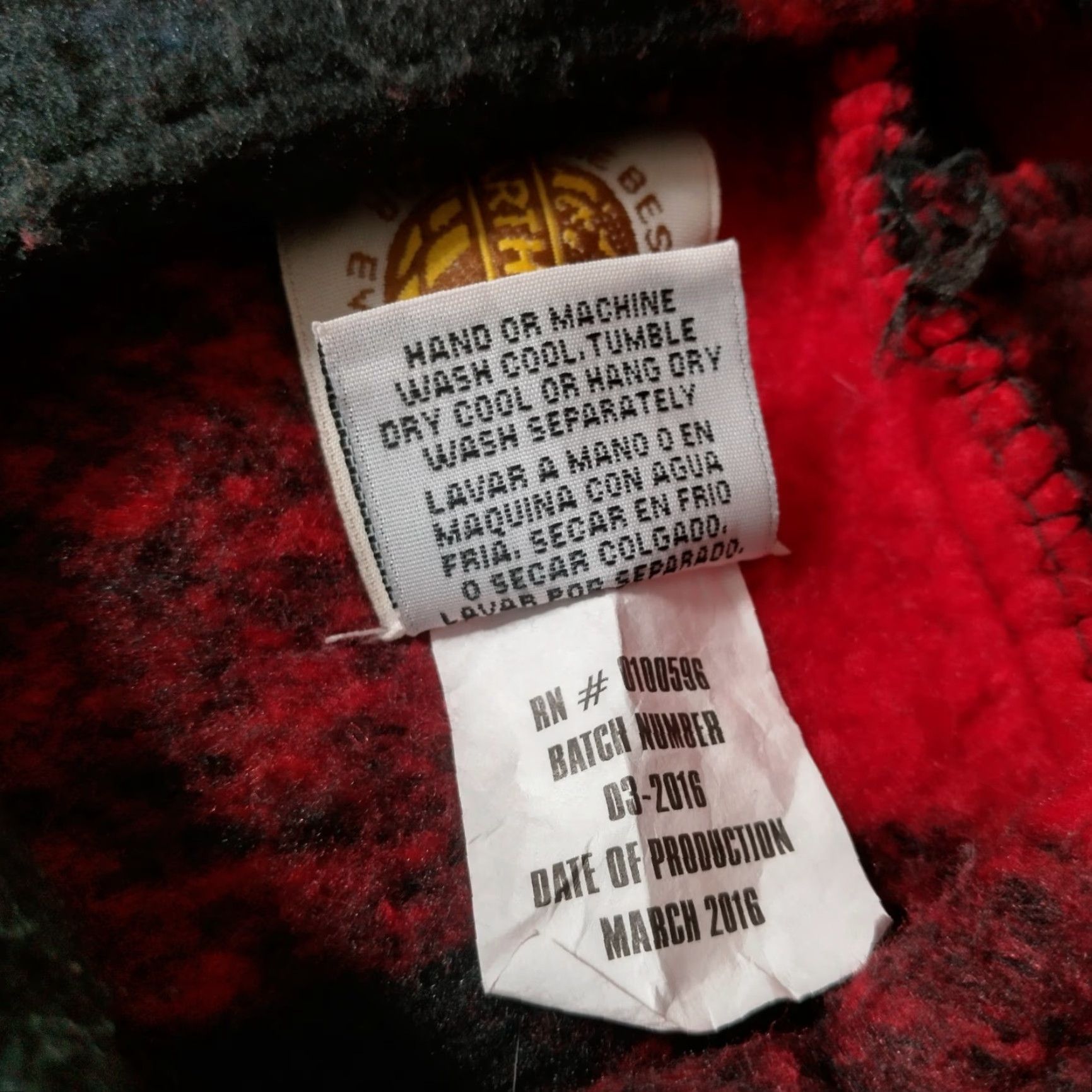 Vintage Earth Ragz Smoky Mountains Jacket Women M Red Buffalo Plaid Fleece Hoodie Embroidered Outdoor Size M / US 6-8 / IT 42-44 - 7 Thumbnail