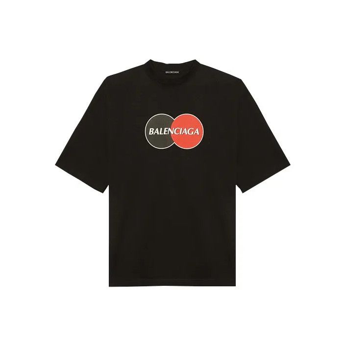 Balenciaga Balenciaga Black Logo Print Oversized T-Shirt Size US XS / EU 42 / 0 - 1 Thumbnail