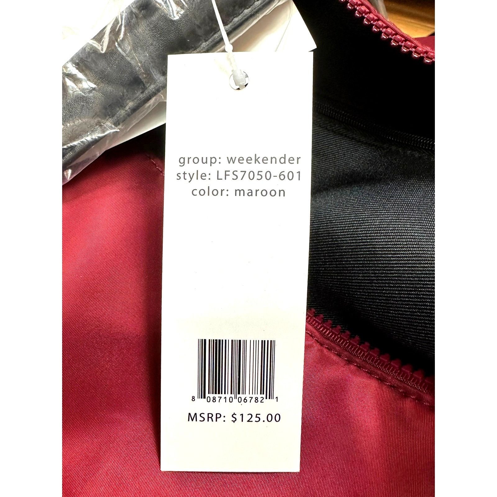 Other Mondani New York Weekender - Maroon - XL Size ONE SIZE - 11 Thumbnail