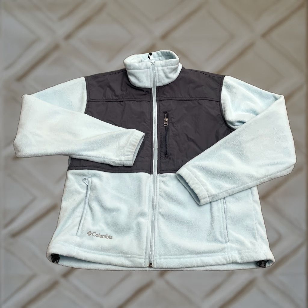 Vintage Columbia Denali Fleece Jacket Womens Medium Blue Black Full Zip Pockets Outdoor Size M / US 6-8 / IT 42-44 - 1 Thumbnail