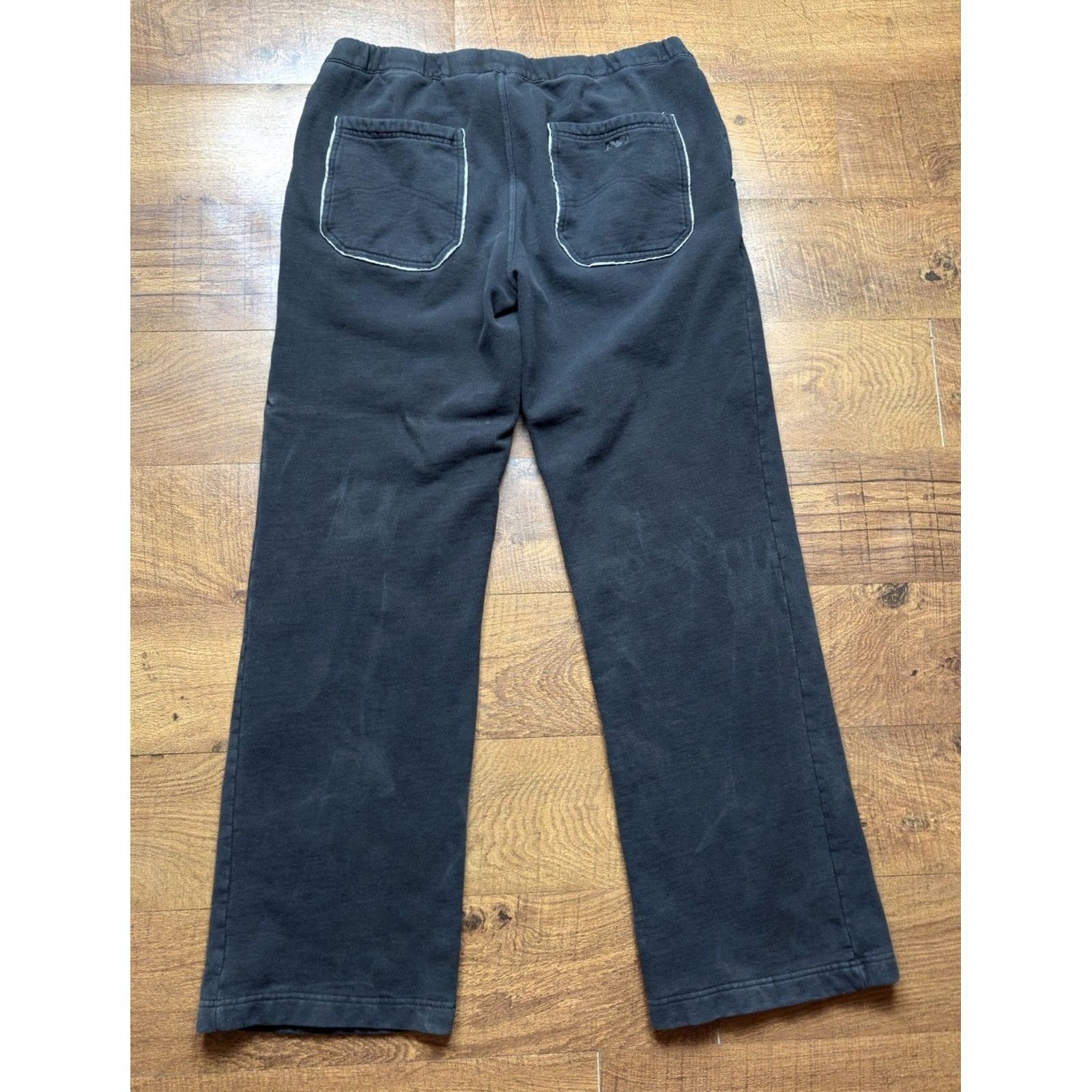 Vintage VINTAGE Armani Jeans Men’s Lounge Black Sweatpants Pockets XL Jeans Pants 36-36.5x32.5 Inseam 32" Regular Mens 90s Sports Theme Size US 36 / EU 52 - 2 Thumbnail