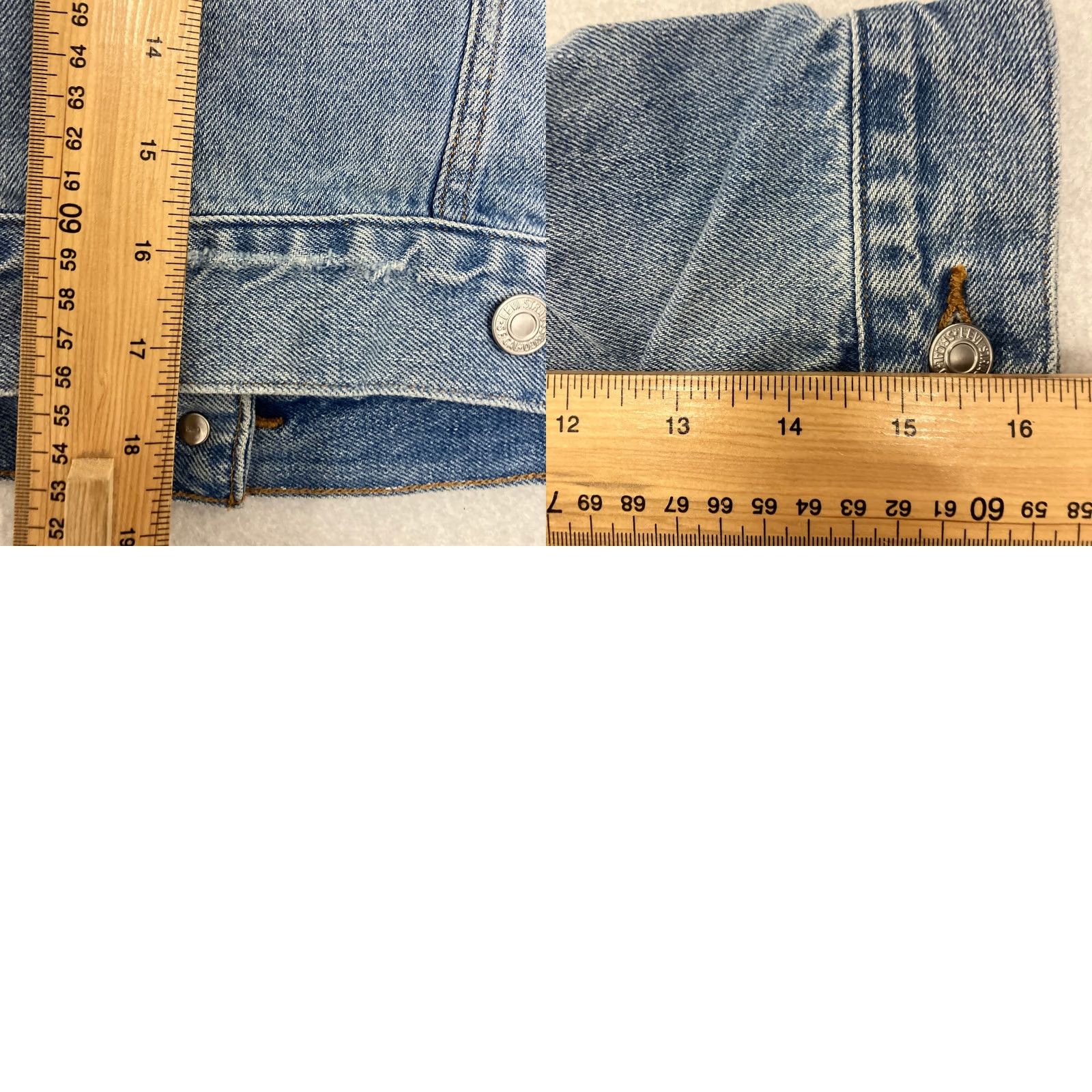 Levi's Levi’s Denim Jacket Womens Small Trucker Light Wash Fitted Red Tab Denim Jacket Blues Size S / US 4 / IT 40 - 8 Thumbnail