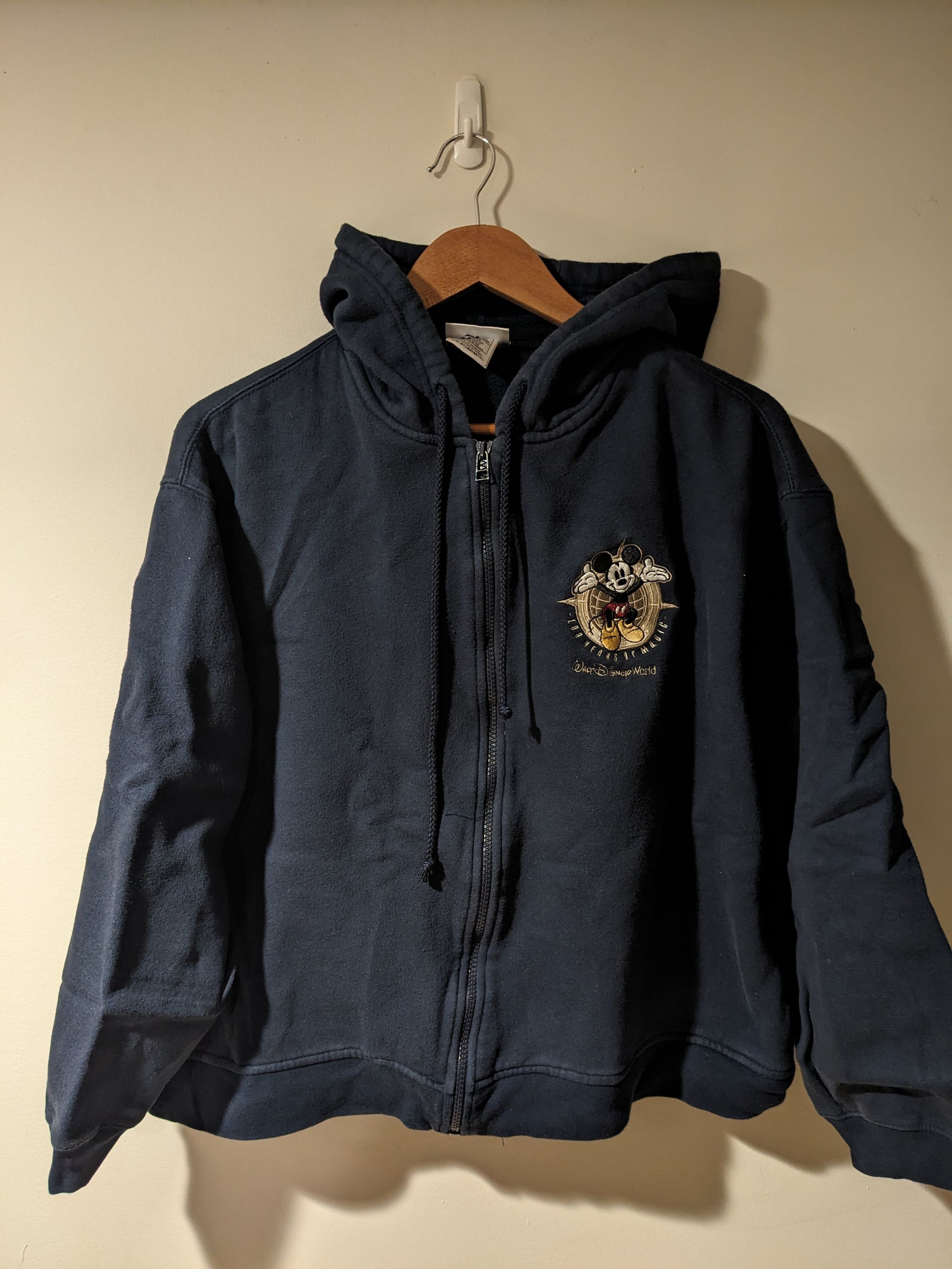 Disney × Vintage Vintage Y2K Mickey Mouse Disney 2XL Full Zip Hoodie Size XXL / US 16-18 / IT 52-54 - 1 Thumbnail