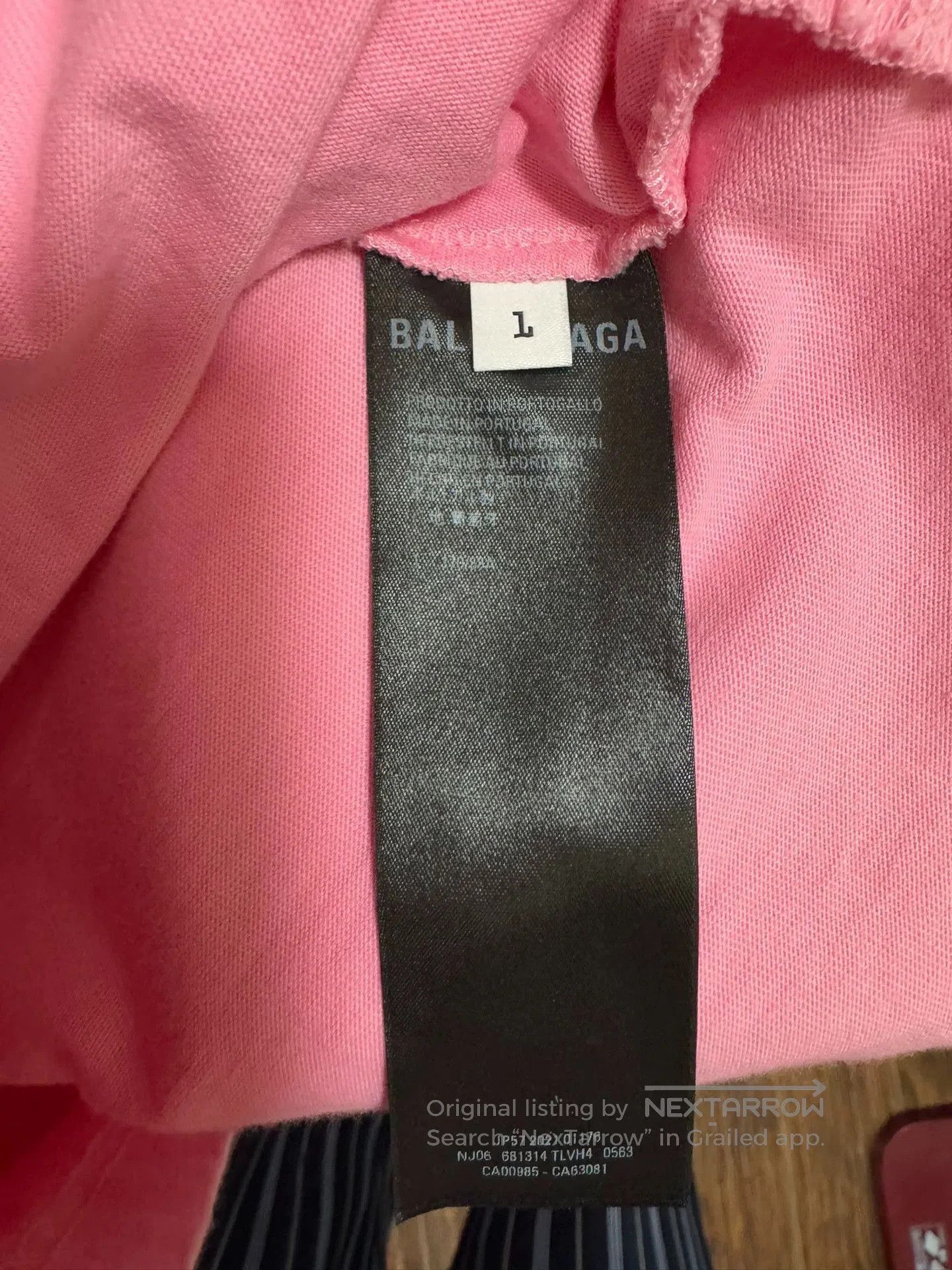 Balenciaga balenciaga ss22 pink logo short sleeve t-shirt. Size US L / EU 52-54 / 3 - 6 Thumbnail