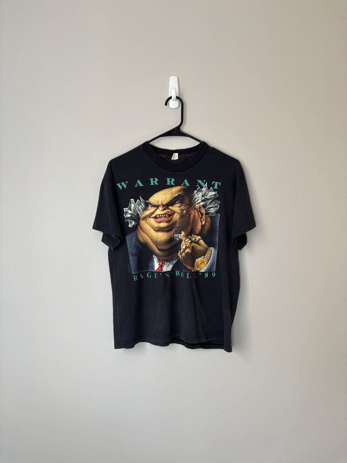 Vintage Vintage 1989 Warrant Rage N Roll Band Shi Size US M / EU 48-50 / 2 - 1 Thumbnail