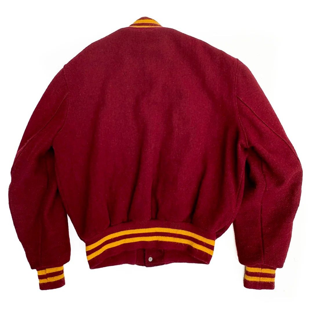 Vintage US School Varsity 1960 60s Vintage DeLong Letterman Jacket Size US L / EU 52-54 / 3 - 2 Thumbnail