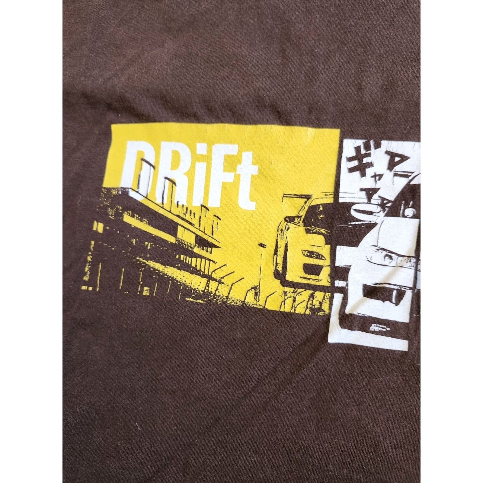 American Apparel American Apparel T-Shirt Mens Racing Code DRIFT Brown M Sz M Crew Neck Cotton All Seasons" Size US M / EU 48-50 / 2 - 6 Thumbnail