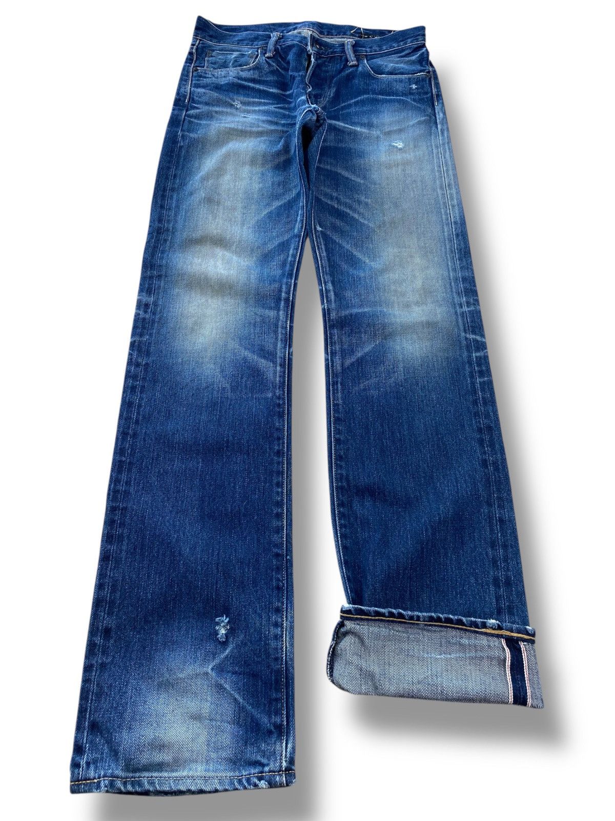 Japanese Brand Japanese Brand X Selvedge Whiskered Straight Leg Style Jeans Size US 30 / EU 46 - 1 Thumbnail