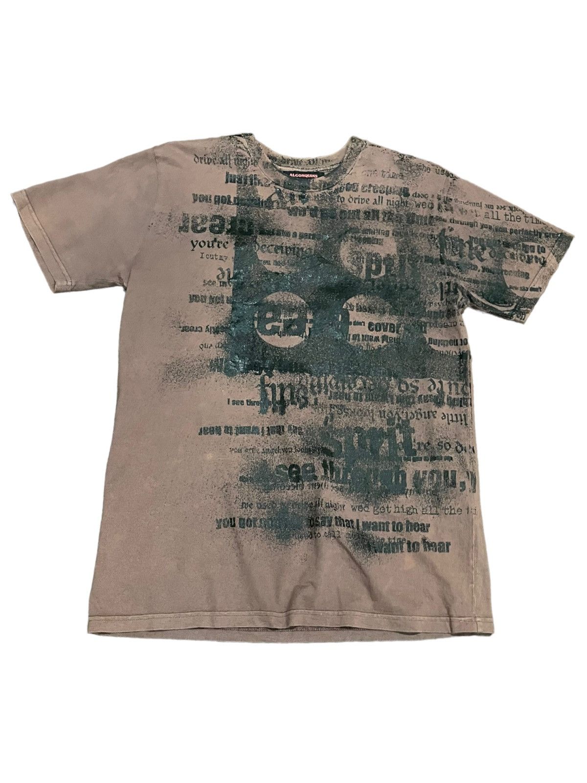Japanese Brand Archival Gothic Lolita Algonquins Japan Punk Tee Size US M / EU 48-50 / 2 - 9 Thumbnail