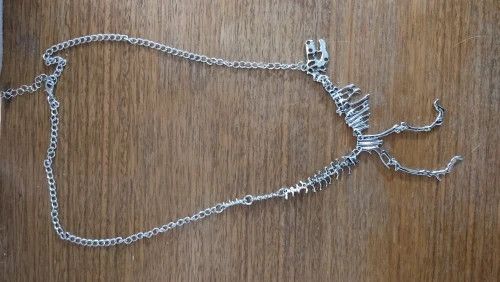 Jewelry 50cm Gothic Tyrannosaurus Rex Skeleton Dinosaur Necklace Size ONE SIZE - 3 Thumbnail