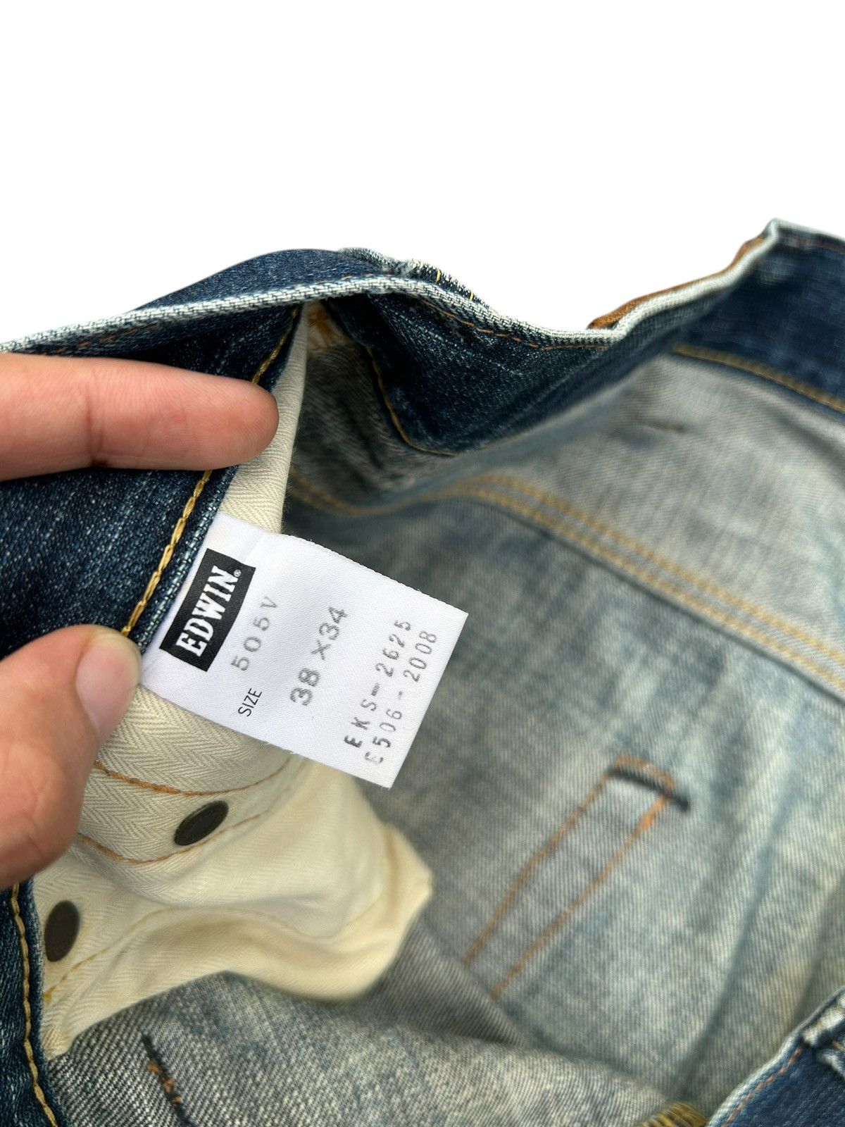 Kapital Vintage Edwin 505V Selvedge Thrashed Denim Jeans Size US 40 / EU 56 - 9 Thumbnail