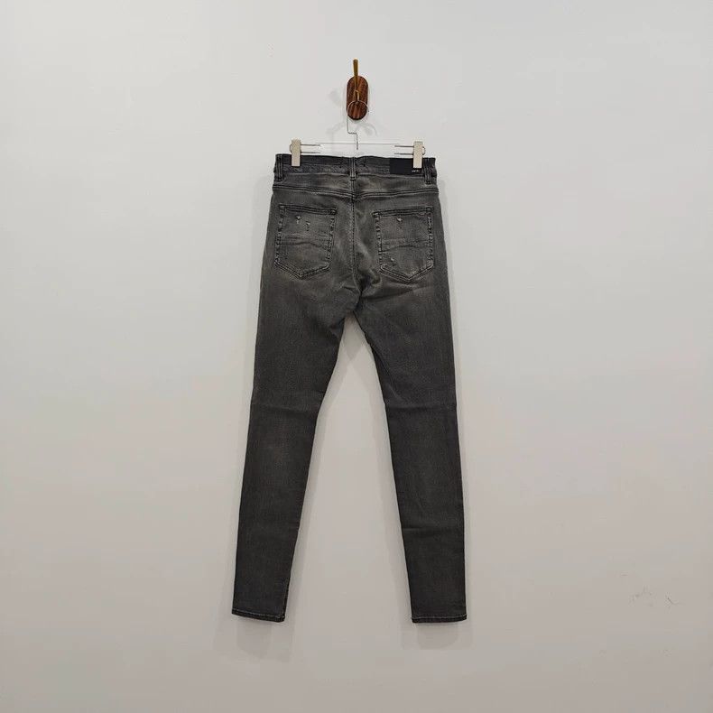 Amiri Amiri Gray knife-cut ripped jeans Size US 32 / EU 48 - 2 Thumbnail
