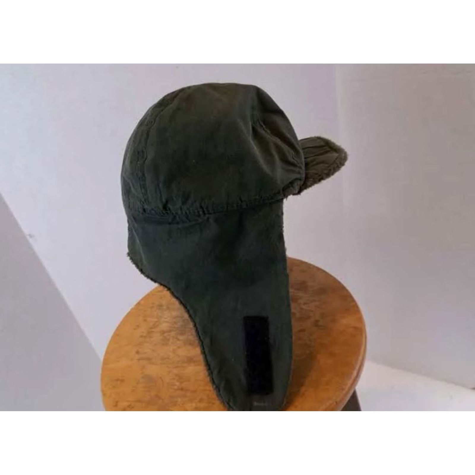 Vintage VINTAGE Broner Cap Mens Adjustable Green Insulated Military Style Skull with Chin Strap Size ONE SIZE - 3 Thumbnail