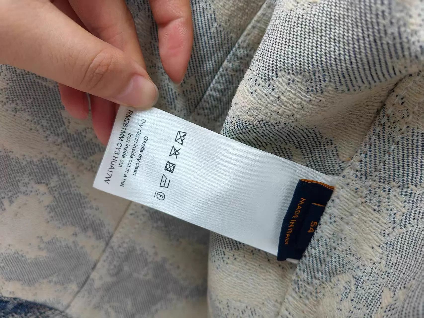 Louis Vuitton LV +26 All Over Print Denim Jacket Size 54 Size US L / EU 52-54 / 3 - 6 Thumbnail