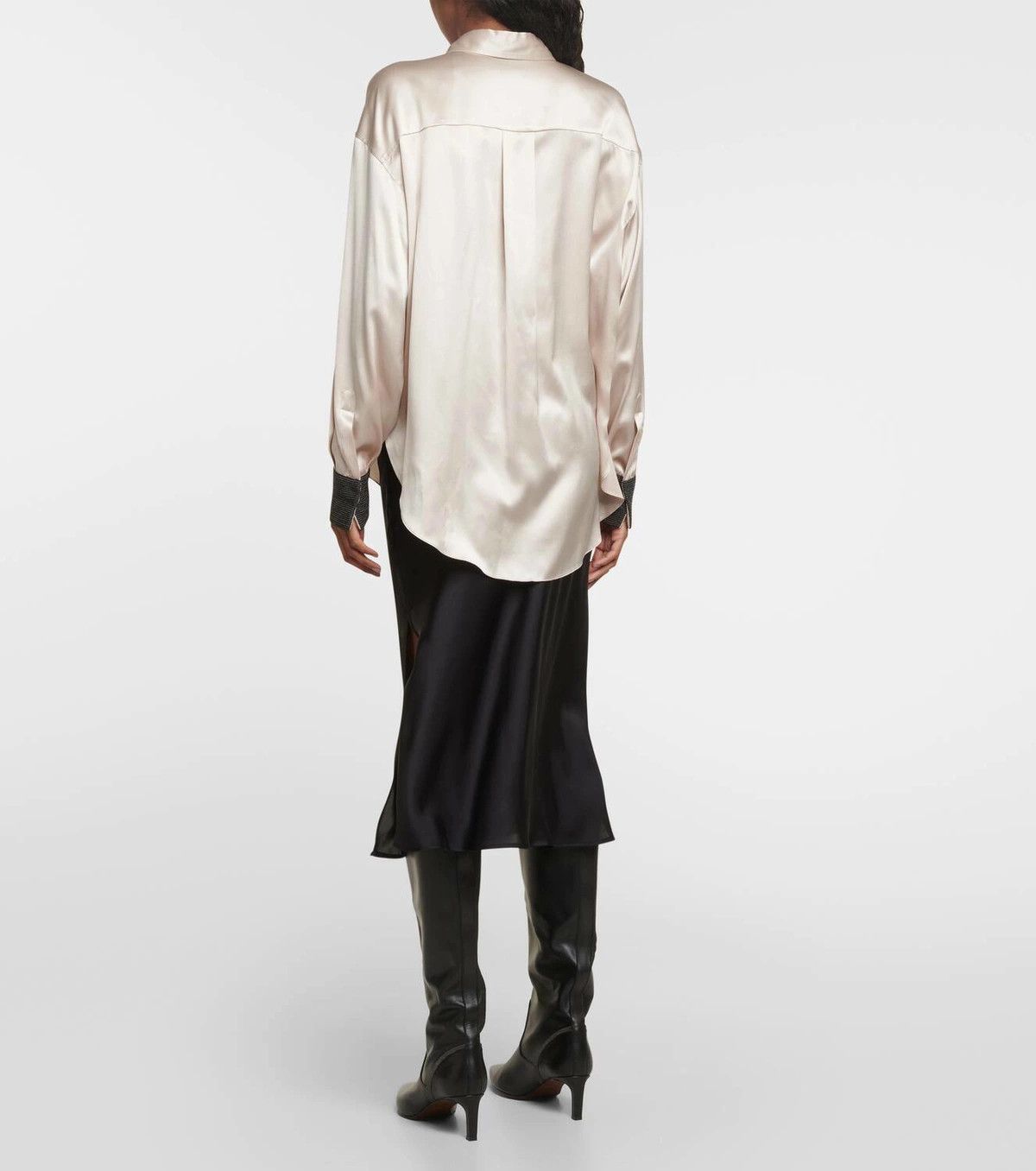 Brunello Cucinelli o1y0725 Shirt in Beige Size XS / US 0-2 / IT 36-38 - 5 Thumbnail