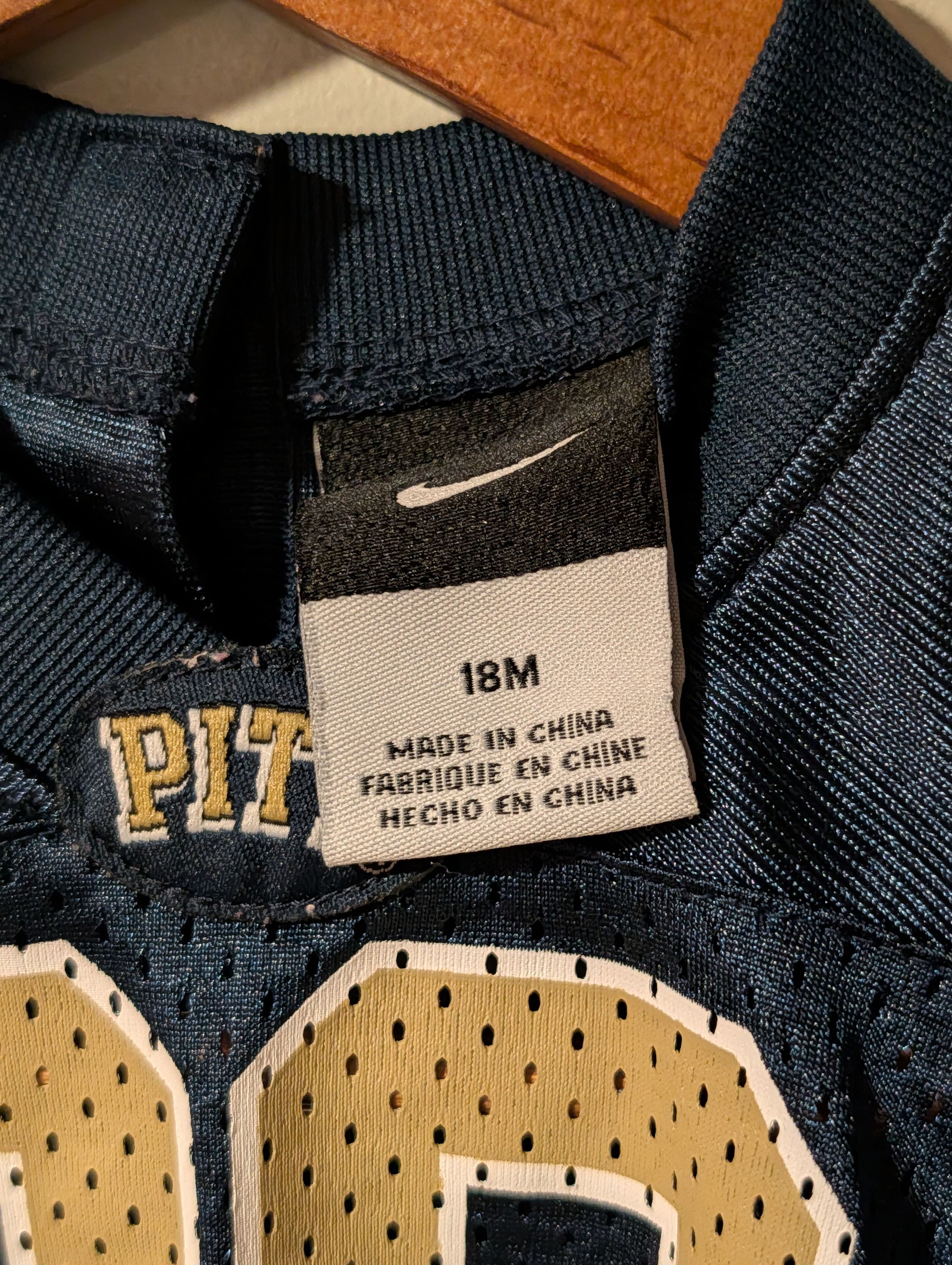 Nike Toddler Nike Pitt Panthers Jersey University Pittsburgh 18M Size US S / EU 44-46 / 1 - 7 Thumbnail