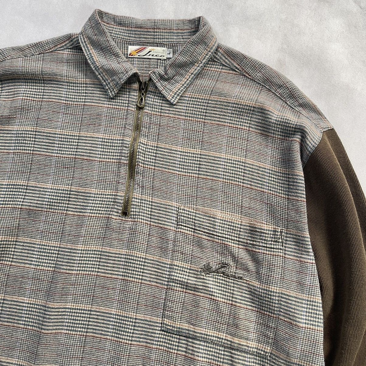 Vintage 🔥Rare! Vintage 90s JNCO Plaid Pocket Embroidered Shirt Size US L / EU 52-54 / 3 - 4 Thumbnail