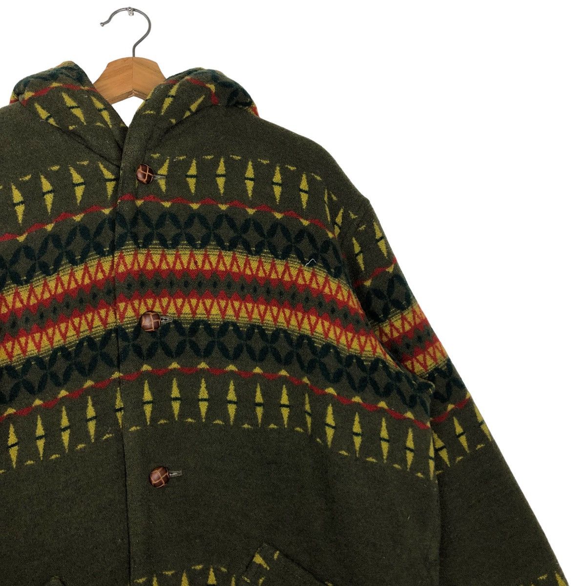 Japanese Brand 🔥90’s Vintage Wool Jacket Navajo Aztec Design Horse Power Size US L / EU 52-54 / 3 - 6 Thumbnail