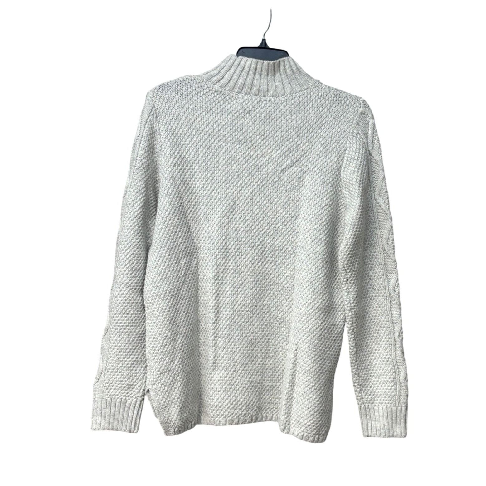 Lucky Brand Lucky Brand Cable Knit Turtleneck Sweater, Gray, Size M Size M / US 6-8 / IT 42-44 - 11 Thumbnail