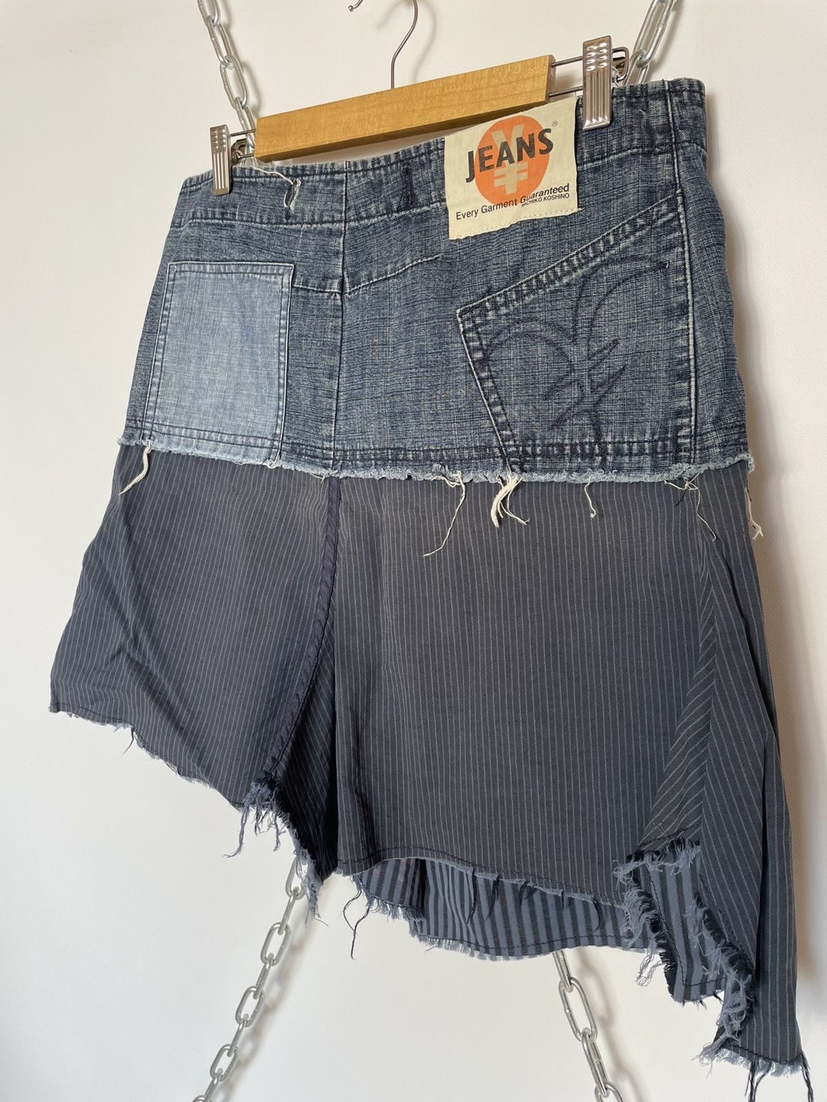 Michiko Koshino Y2K Michiko Koshino Asymmetrical Denim Skirt L Size Size 32" / US 10 / IT 46 - 4 Thumbnail